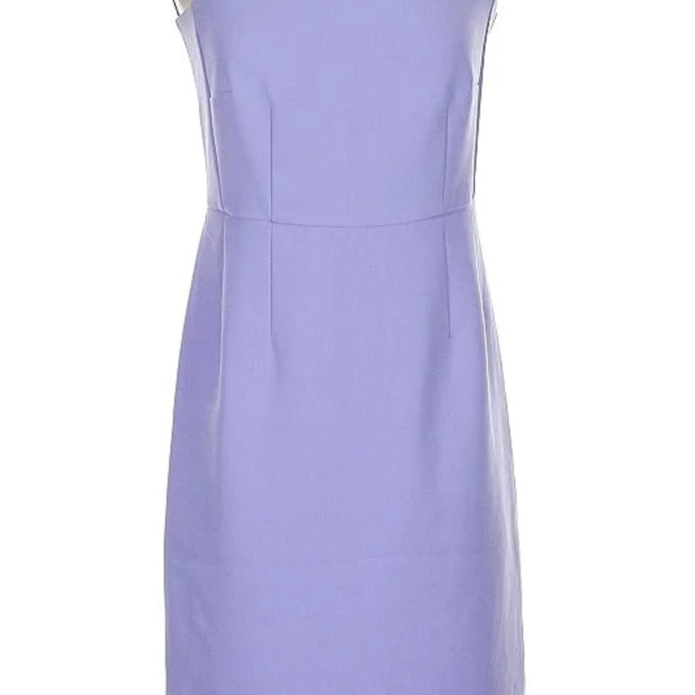 Ann Taylor Lavender Square-Neck Sheath Dress - Picture 7 of 10